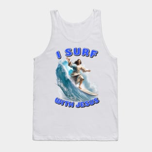 Jesus surfing Tank Top